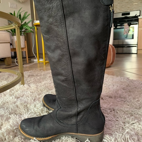 Real Leather Black Boots - Biala - Picture 3 of 4